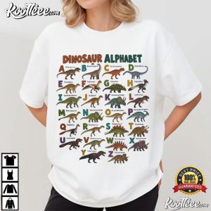 Alphabet Abc Type Dinosaur Dino Identification Animal Zoo T-Shirt Alphabet Abc Type Dinosaur Dino Identification Animal Zoo T Shirt (4)