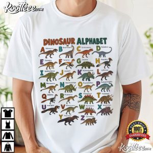 Alphabet Abc Type Dinosaur Dino Identification Animal Zoo T Shirt (1)