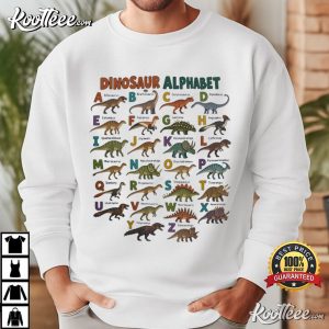 Alphabet Abc Type Dinosaur Dino Identification Animal Zoo T-Shirt Alphabet Abc Type Dinosaur Dino Identification Animal Zoo T Shirt (2)