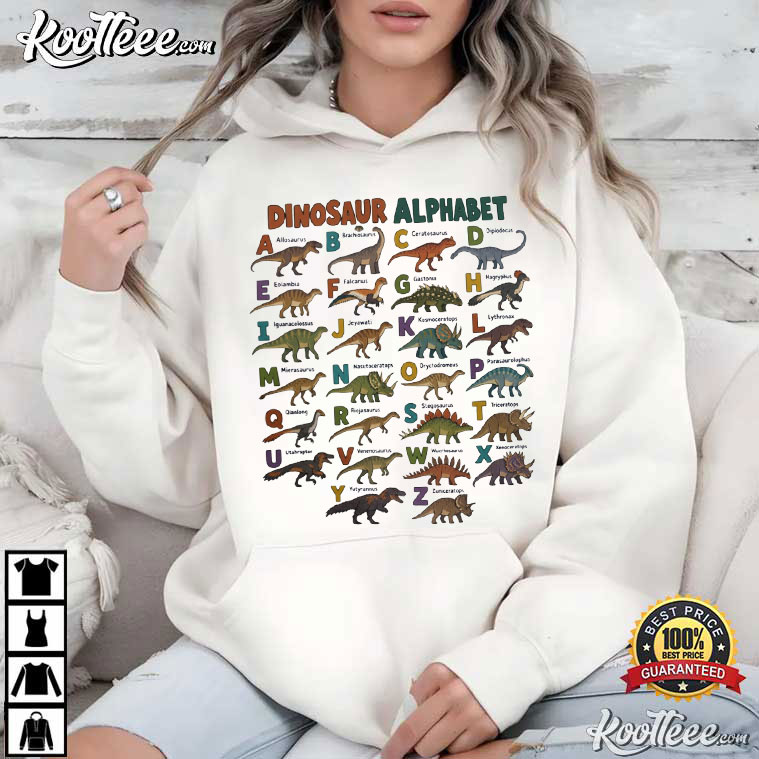 Alphabet Abc Type Dinosaur Dino Identification Animal Zoo T-Shirt Alphabet Abc Type Dinosaur Dino Identification Animal Zoo T-Shirt