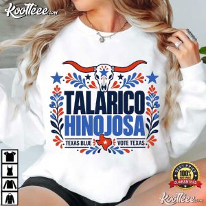 Talarico Hinojosa Texas Blue Floral Longhorn T Shirt (4)
