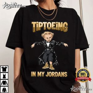 Rumpelstiltskin Character Shrek Tiptoeing In My Jordans T Shirt (4)
