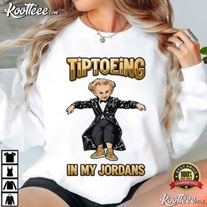 Rumpelstiltskin Character Shrek Tiptoeing In My Jordans T Shirt (3)