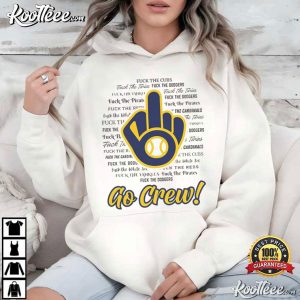 Milwaukee Middle Finger Logo Funny Go Crew Baseball T-Shirt Milwaukee Middle Finger Logo Funny Go Crew Baseball T Shirt (4)