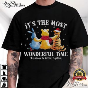 Christmas Wonderful Time Winnie The Pooh T Shirt (1)