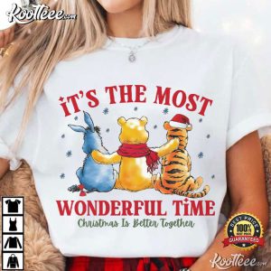 Christmas Wonderful Time Winnie The Pooh T Shirt (2)