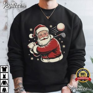 Santa Golf Christmas Holiday Golfer Funny Winter T Shirt (1)