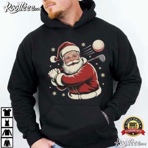 Santa Golf Christmas Holiday Golfer Funny Winter T Shirt (2)