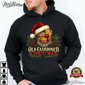 Old Fashioned Christmas Santa Hat Cocktail T-Shirt Old Fashioned Christmas Santa Hat Cocktail T Shirt (4)