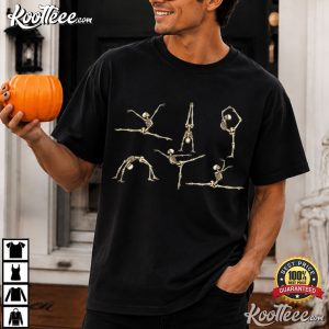 Skeleton Gymnastics Funny Halloween Vintage T-Shirt Skeleton Gymnastics Funny Halloween Vintage T Shirt (1)