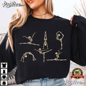 Skeleton Gymnastics Funny Halloween Vintage T-Shirt Skeleton Gymnastics Funny Halloween Vintage T Shirt (2)