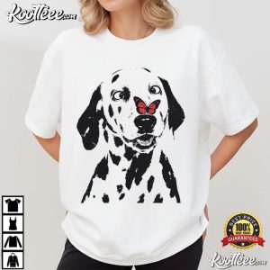 Dalmatian Dog Butterfly On Nose Spotted Dog Lover T Shirt (4)