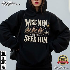 Wise Men Still Seek Him Retro Christian Christmas Bible Verse T Shirt (3)