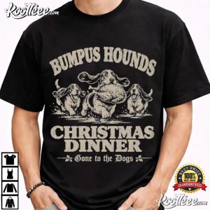 Bumpus Hounds Christmas Dinner Funny Retro Christmas Dog T Shirt (1)