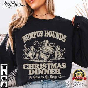 Bumpus Hounds Christmas Dinner Funny Retro Christmas Dog T Shirt (2)