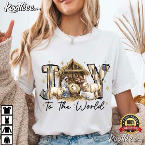 Joy To The World Coquette Jesus Christmas Christian T Shirt (2)