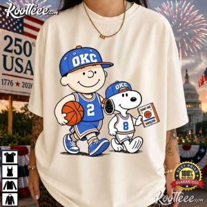 Oklahoma City Cute Cartoon Basketball Vintage Comic Style Game Day T Shirt (1)