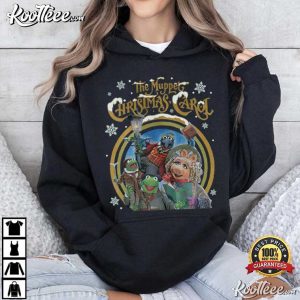 Kermit Gonzo Miss Piggy Xmas Retro 90s Muppet Christmas Carol T Shirt (2)