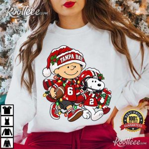 Tampa Bay Cartoon Football Cute Christmas Holiday Game Day T Shirt (3)