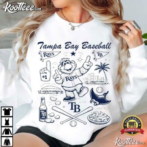 Tampa Bay Doodle Art Vintage Baseball Game Day T Shirt (2)