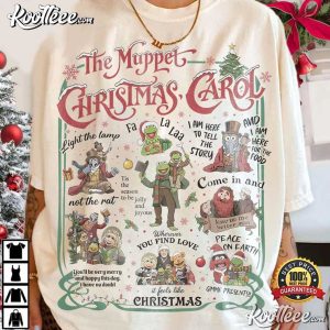The Muppet Christmas Carol Retro Muppet Movie Xmas Quote T Shirt (1)
