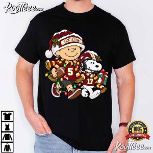 Washington Commanders Cartoon Christmas Football Holiday Game Day Fan Merch T-Shirt Washington Commanders Cartoon Christmas Football Holiday Game Day Fan Merch T Shirt (1)