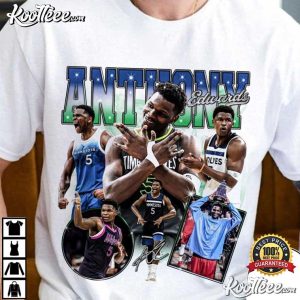 Anthony Edwards Minnesota Basketball Vintage Bootleg Fan T Shirt (1)