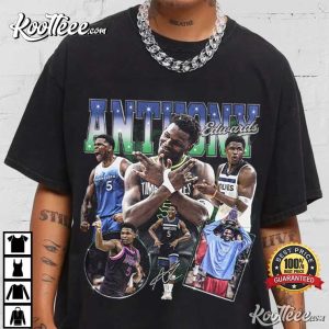 Anthony Edwards Minnesota Basketball Vintage Bootleg Fan T Shirt (3)