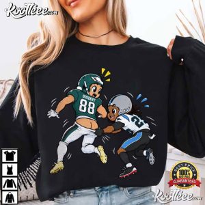 Dallas Goedert Pulled Down Funny Football T-Shirt Dallas Goedert Pulled Down Funny Football T Shirt (2)