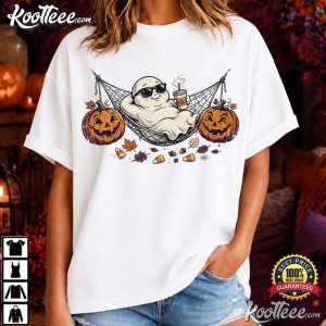 Lazy Ghost Funny Halloween Too Tired To Haunt T Shirt (1)