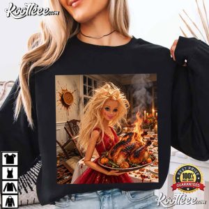 Thanksgiving Doll Funny Turkey Pumpkin Pie T-Shirt Thanksgiving Doll Funny Turkey Pumpkin Pie T Shirt (2)
