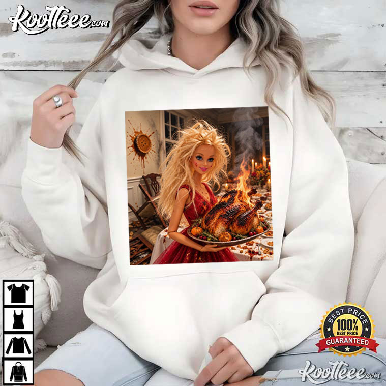 Thanksgiving Doll Funny Turkey Pumpkin Pie T-Shirt Thanksgiving Doll Funny Turkey Pumpkin Pie T-Shirt