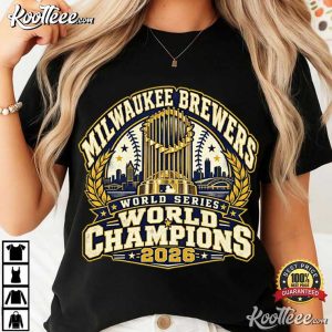 Milwaukee Brewers World Series Trophy 2026 Baseball Fan T Shirt (2)