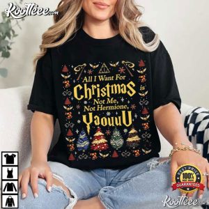 All I Want For Christmas Is Not Me Yaou Funny Wizard Christmas T Shirt (4)