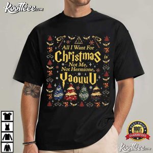 All I Want For Christmas Is Not Me Yaou Funny Wizard Christmas T Shirt (1)