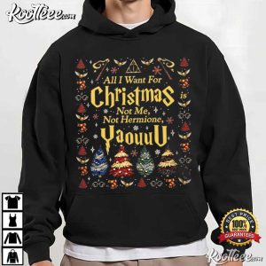 All I Want For Christmas Is Not Me Yaou Funny Wizard Christmas T Shirt (3)