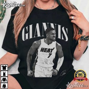 Giannis Greek Freak Miami Basketball Retro T Shirt (2)