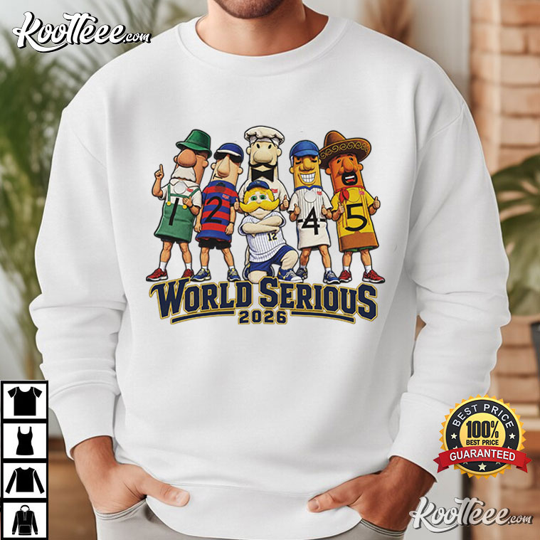 Milwaukee Brewers World Series Racing Sausages MKE Mascot T-Shirt Milwaukee Brewers World Series Racing Sausages MKE Mascot T-Shirt
