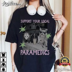 Paramedic Raccoon Possum Funny Emergency Medicine T Shirt (1)