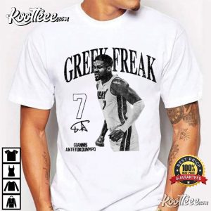 Miami Heat Greek Freak Vintage Basketball T Shirt (1)