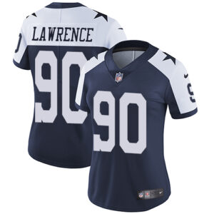 Demarcus Lawrence Dallas Cowboys 90 Navy Blue Throwback Alternate NFL Limited Jerseys