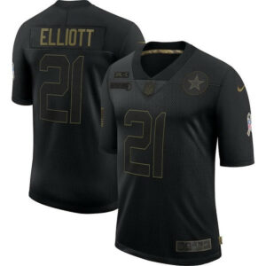 Ezekiel Elliott Dallas Cowboys 21 Black NFL Limited Jerseys 1