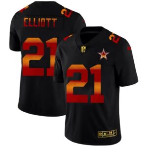Ezekiel Elliott Dallas Cowboys 21 Black NFL Limited Jerseys