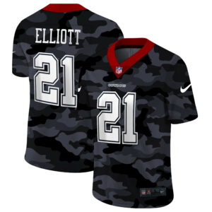Ezekiel Elliott Dallas Cowboys 21 Camo NFL Limited Jerseys 1