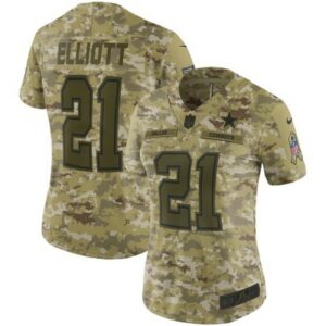 Ezekiel Elliott Dallas Cowboys 21 Camo NFL Limited Jerseys