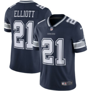 Ezekiel Elliott Dallas Cowboys 21 Navy Blue NFL Limited Jerseys