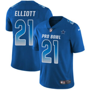 Ezekiel Elliott Dallas Cowboys 21 Royal NFL Limited Jerseys