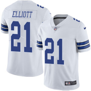 Ezekiel Elliott Dallas Cowboys 21 White NFL Limited Jerseys