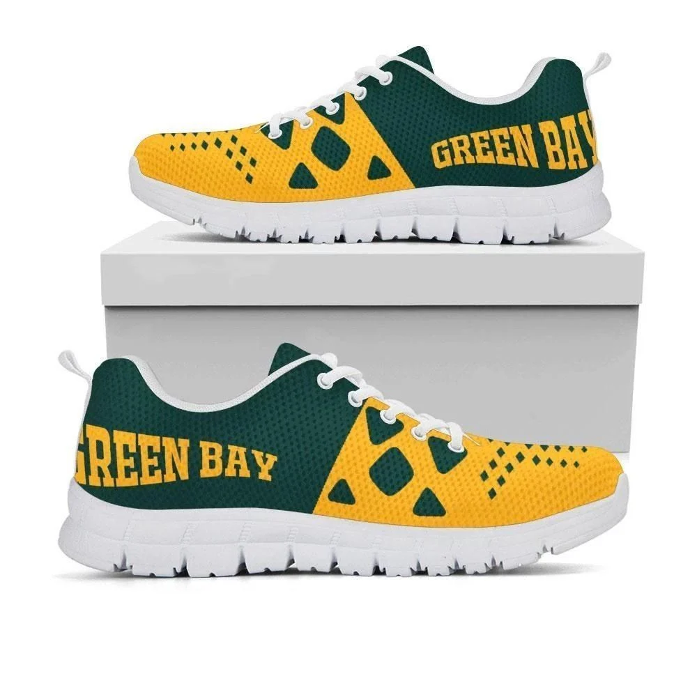 Green Bay Packers Unisex Breathable Football Custom Shoes