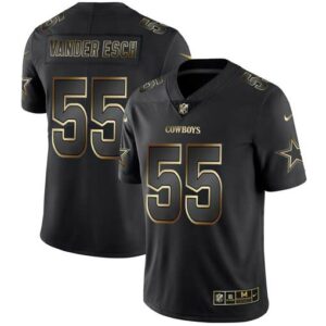 Leighton Vander Dallas Cowboys 55 Black Gold NFL Limited Jerseys